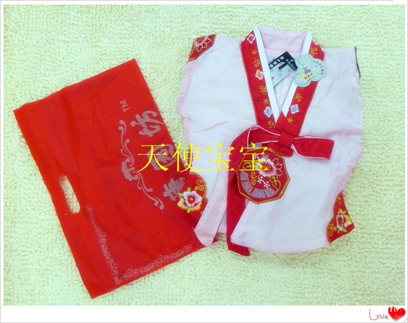 2012年最新款秋冬保暖儿童唐装批发韩服大长