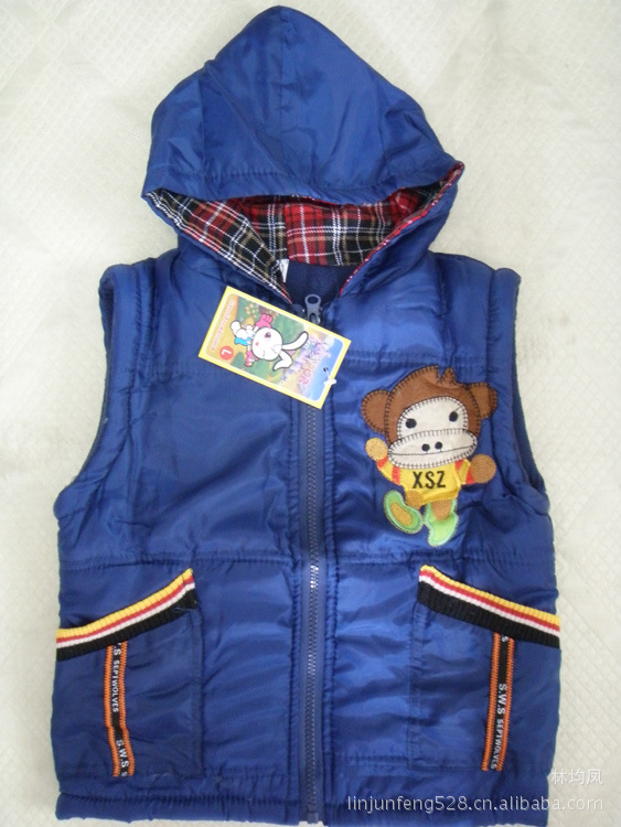 <em>2012秋冬季</em>童装新款时尚男女童<em>棉马甲</em> 童马甲