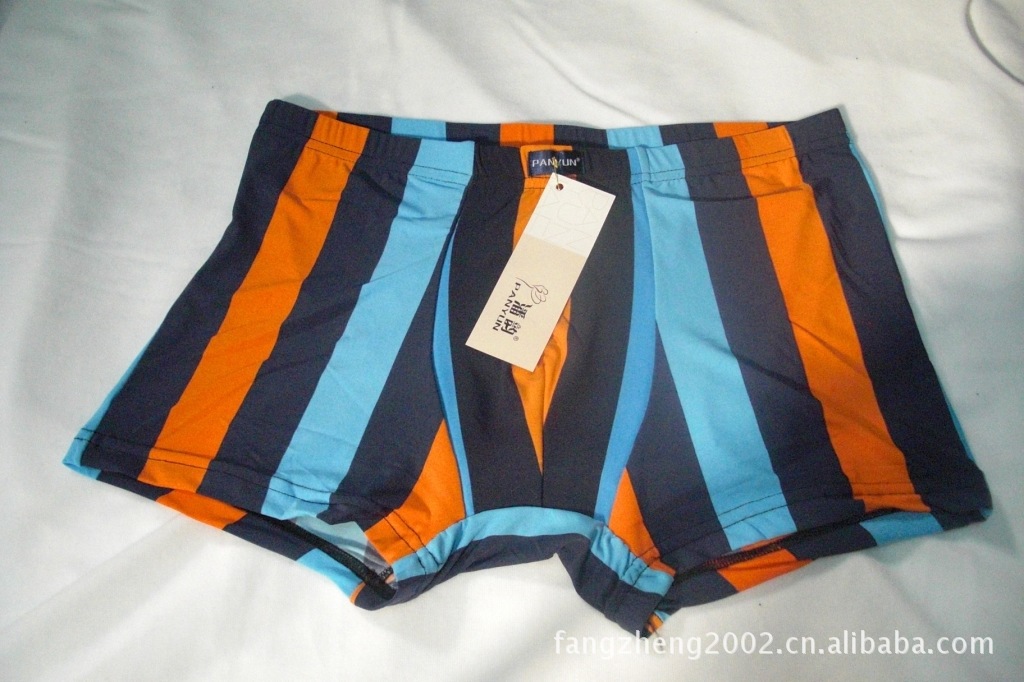 潘韵真丝平脚<em>内裤</em>包边单色包装 <em>冰丝面料</em> 泳裤