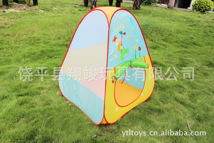 【供应帐篷 儿童\/婴儿帐篷 彩色圆点杂很难帐篷