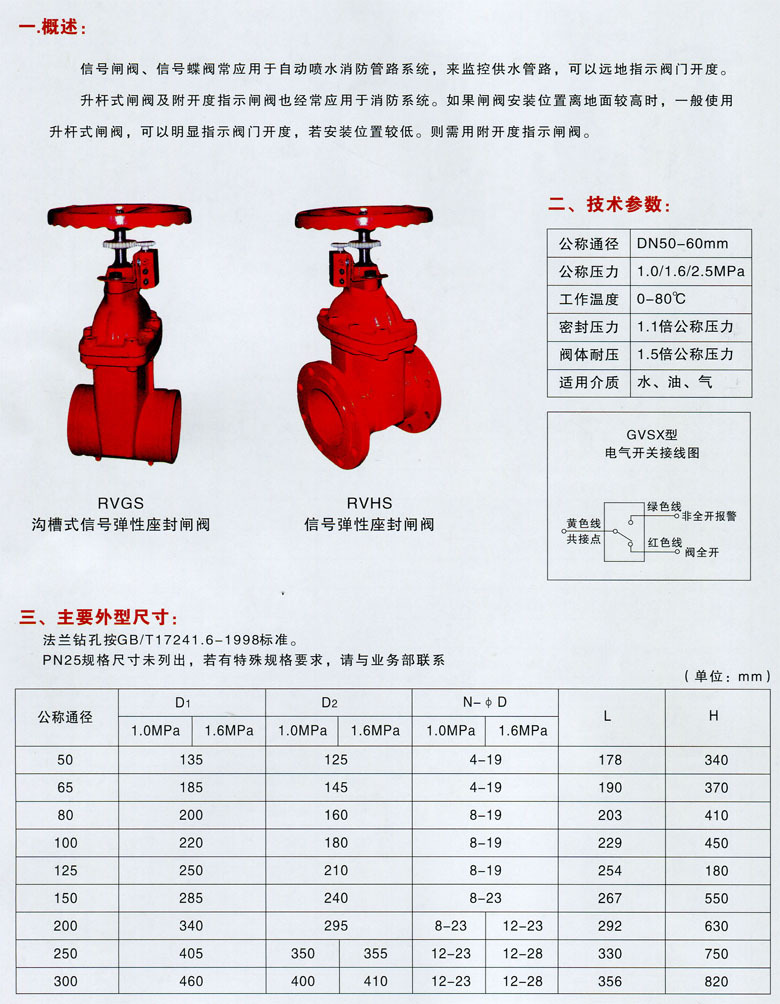 消防信号闸阀/信号闸阀闸阀/法兰式信号弹性座封闸阀/沪天阀门消防