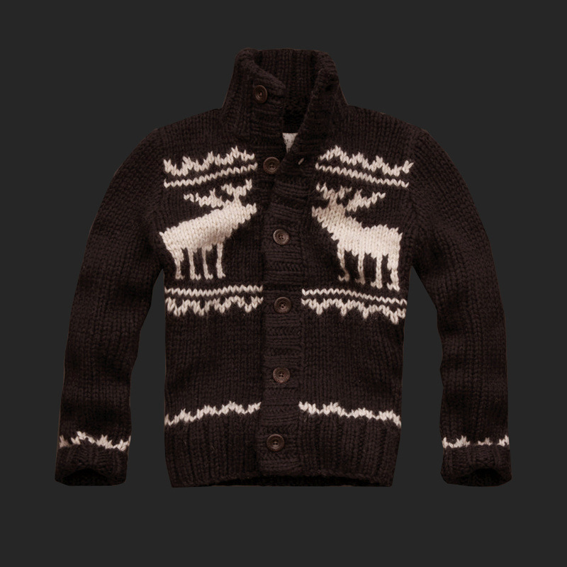 【<em>美国</em>AF小鹿男士<em>开衫毛衣外套</em> 新款男士毛线