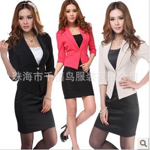 批发采购职业女装-女性职业西装套裙夏装西裙批