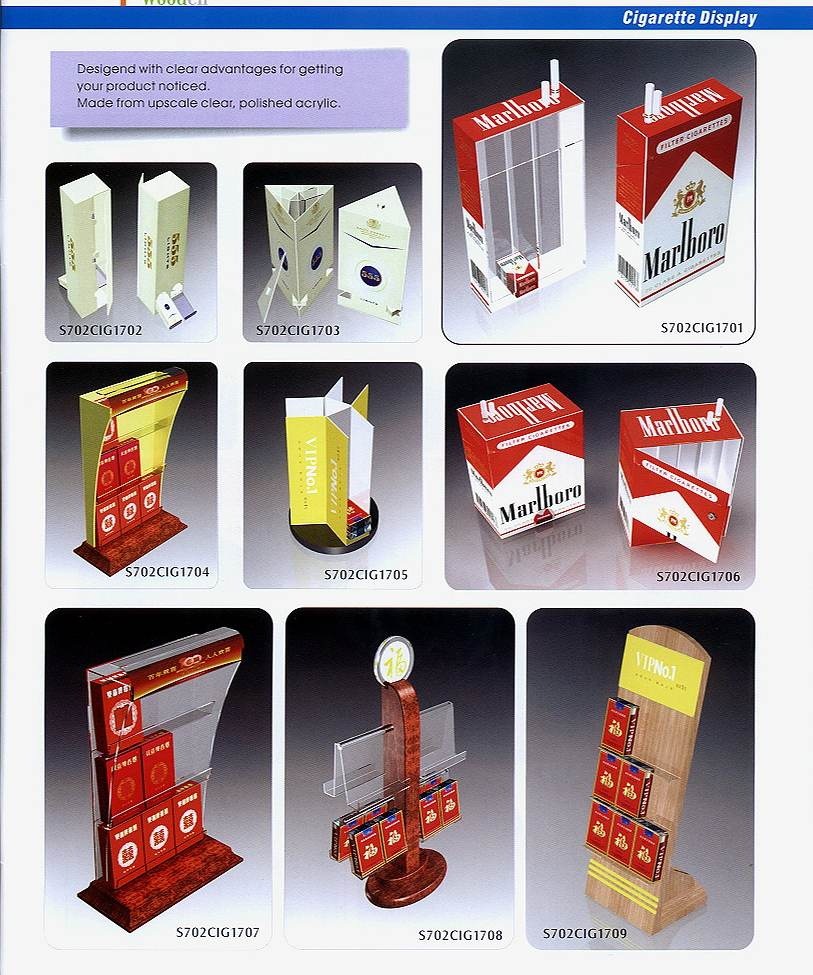 Cigarette displays