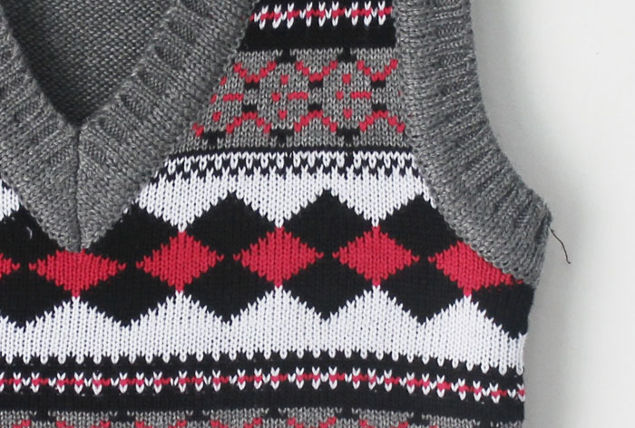 【童<em>毛衣背心</em>批发 <em>儿童毛衣坎肩</em> 彩<em>格子</em>9293】