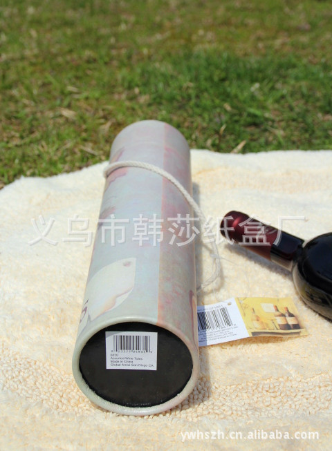 【现货供应 出口欧洲尾单 红酒 葡萄图案 提绳圆