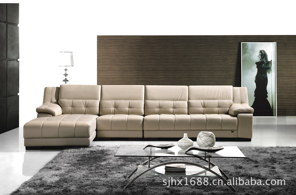 客厅家具休闲皮沙发转角沙发组合沙发进口真皮