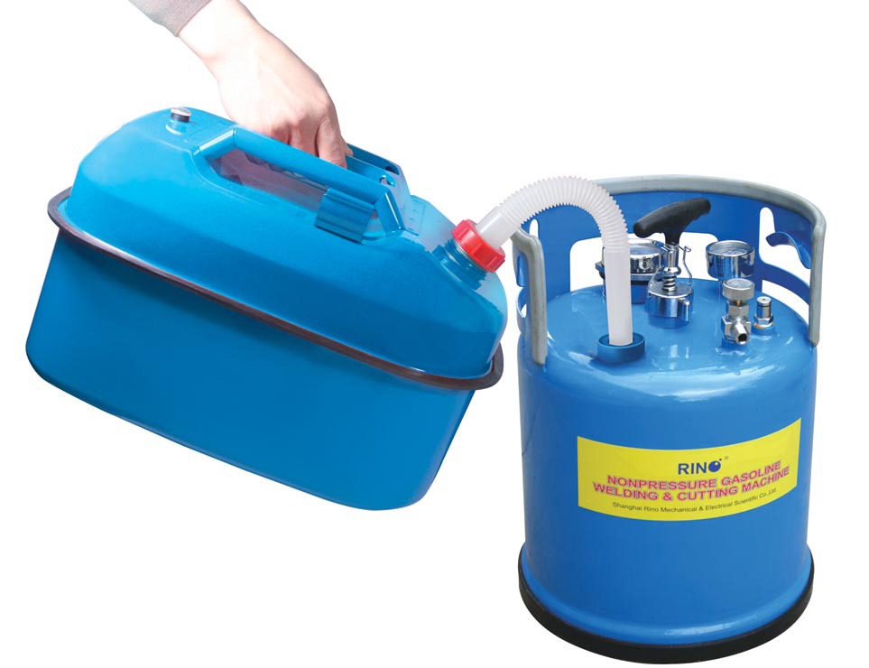 无压汽油焊割机防爆加油箱,汽油专用加油箱 图
