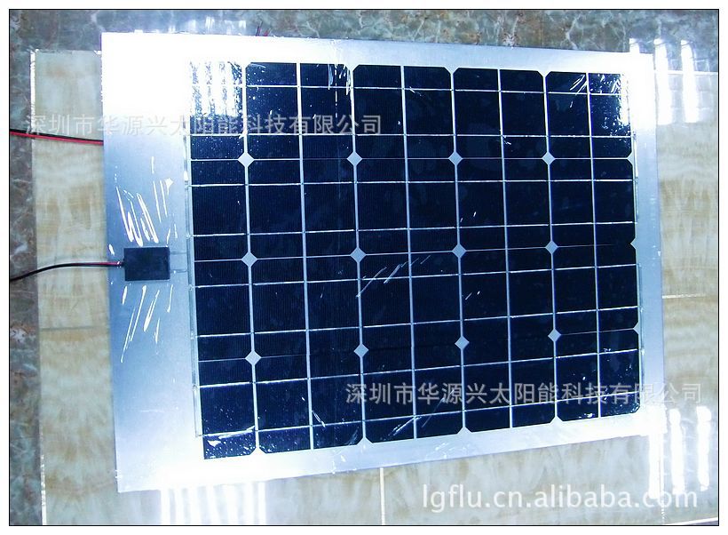 5-100w 半柔性可弯曲太阳能电池板 铝基板 _ 5