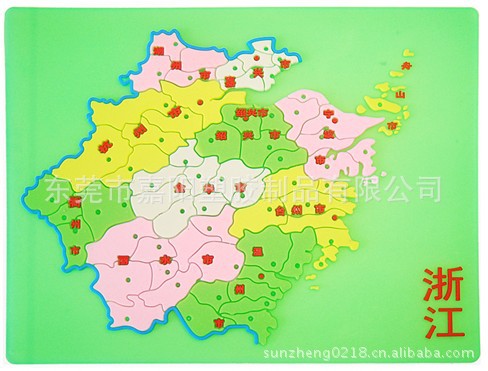 厂家直销 手机防滑垫 拼垫防滑垫 中国各省地图