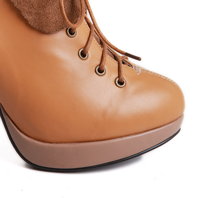 批发2012 新款日韩细带真皮灌灌鞋 <em>时尚</em>气质妹