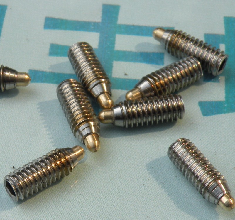 螺钉-紧定螺丝带弹簧杆, 弹簧球头柱塞,机米螺