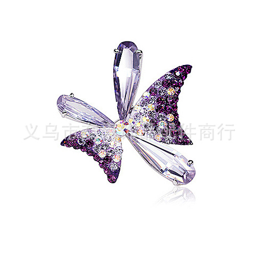 <em>胸针</em> 流行胸针紫水晶胸针<em>女式胸针</em> 饰品加工 蝴