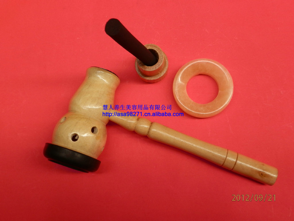 经络保健器材-木制葫芦炙简装脐炙 袋装脐炙 脐