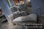 供应:JLY-6353美式高档家具 卧室&贵妃椅、贵妃位沙发(海贝灰)