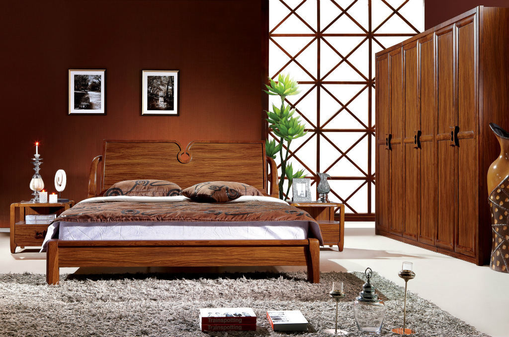 大款乌金木实木床 华师傅乌金木图片,大款乌金