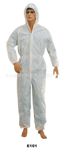 出口品质一次性无纺布防护衣E101 图片