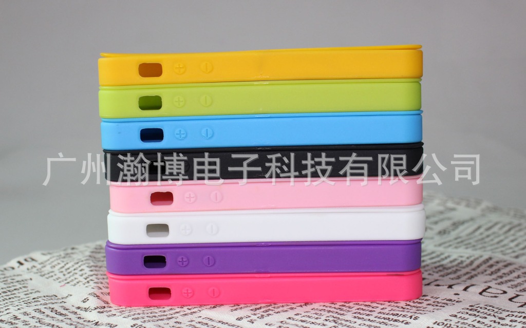 iphone5 纯TPU手机保护套 左右翻盖彩壳 iphone5果冻套素材 外壳