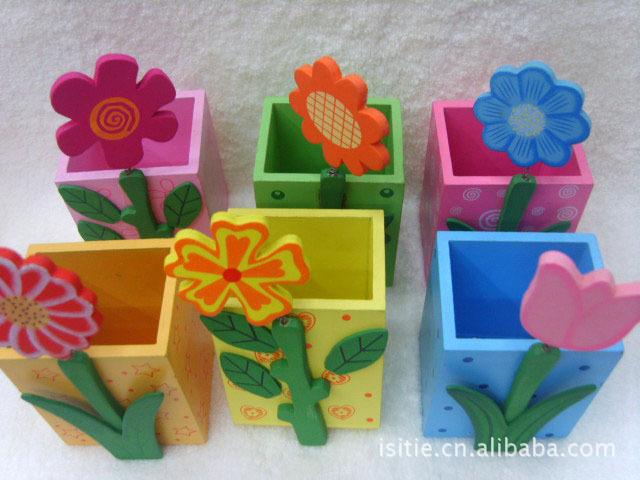 方型立花朵笔筒 六款-笔筒尽在阿里巴巴-黄巧珍