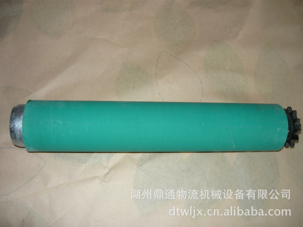 包绿色天然橡胶动力滚筒图片,包绿色天然橡胶