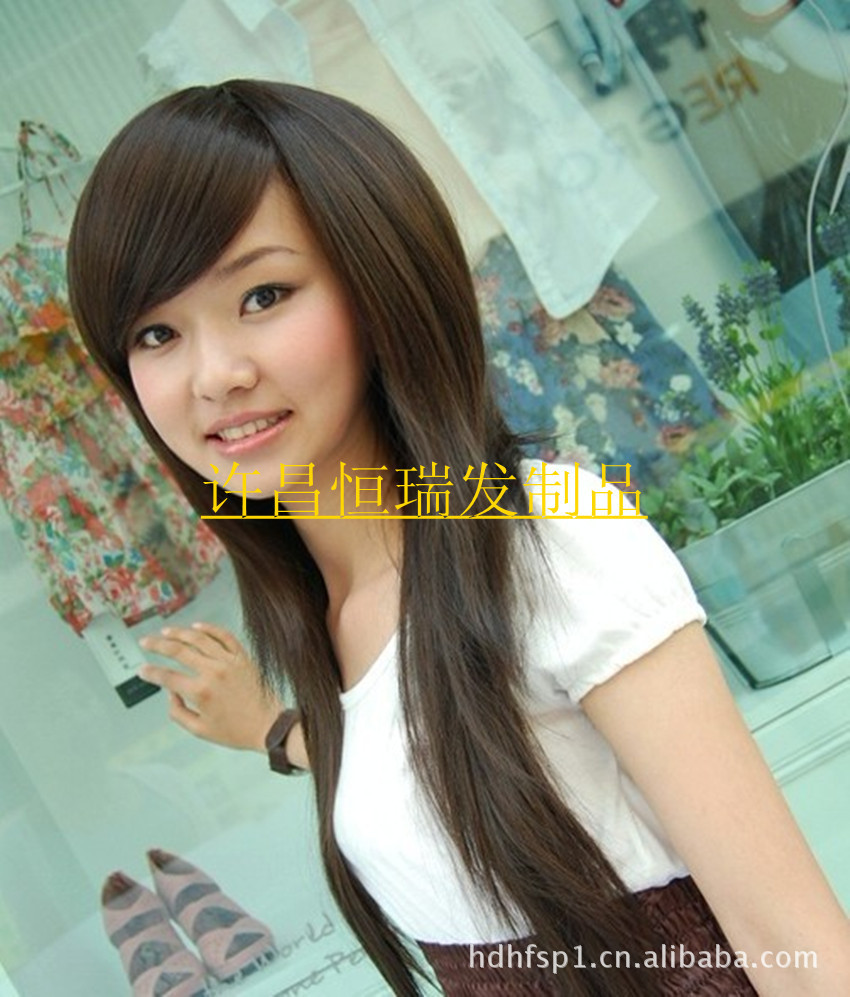 瑞发型直销长直v发型发型蓬松修脸厂家女生时2019夏天a发型短发套男图片