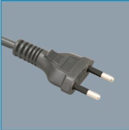 巴西认证标准两芯半绝缘插头电源线 