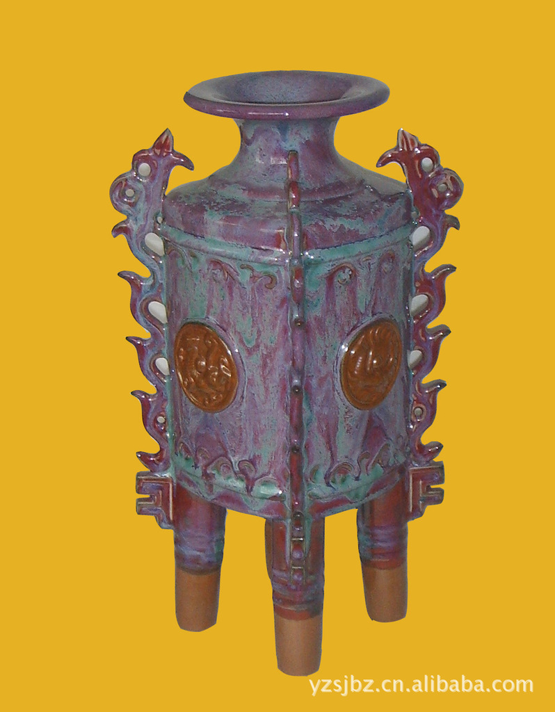 【钧瓷官运鼎【官运亨通、高官厚禄、步步高升