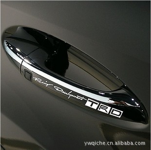 車貼 汽車貼紙 反光拉手貼紙 門把手貼-TRD個性拉手貼工廠,批發,進口,代購