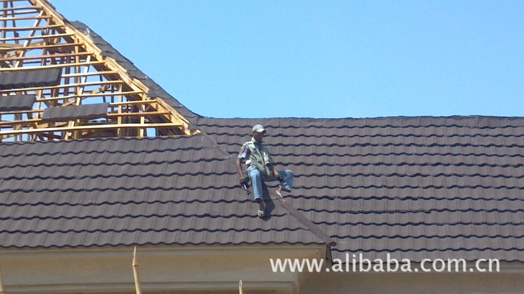 【庐美LUMEI轻质安全耐候彩砂屋顶瓦 别墅 木