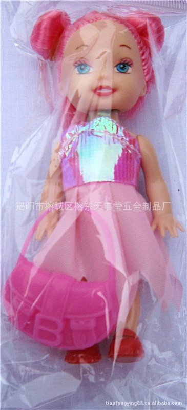 【厂家直销儿童玩具袋装3寸半实身小凯莉+小
