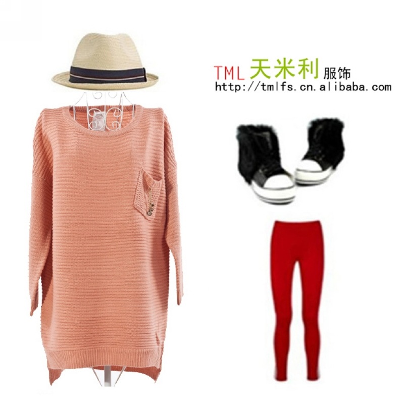 2012秋冬新品<em>新款手织毛衣</em>的温暖 撞色拼色韩