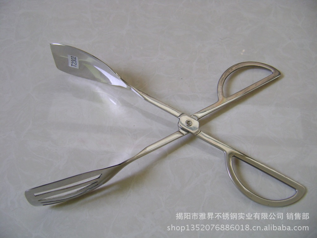 【厂家直销不锈钢剪刀夹9902 食品夹 面包夹 烧烤夹 取物夹】价格,厂家,图片,食物夹\/面包夹,揭阳市雅升不锈钢实业有限公司 销售部-马可波罗网