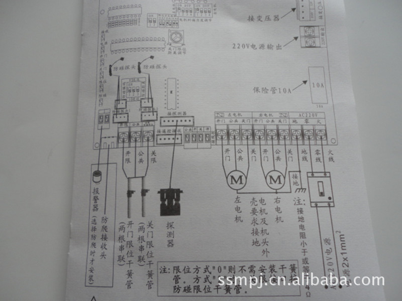 电动伸缩门无轨控制器, 双电机控制器 电动门控制系统