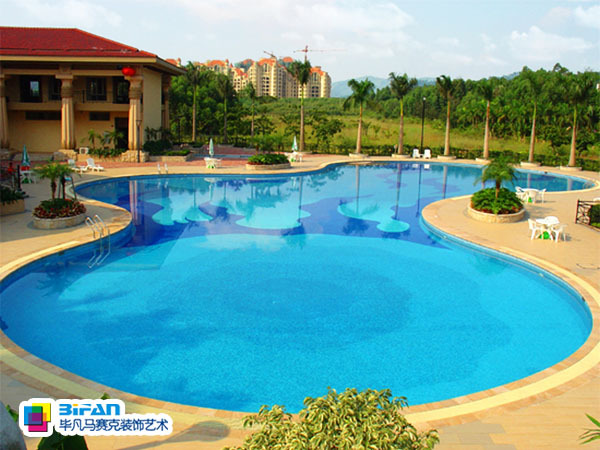 【精品建筑制造】金牌毕凡马赛克泳池拼图 色