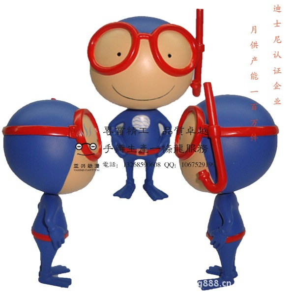 【pu手办海洋系列潜水员 手工雕刻彩绘】