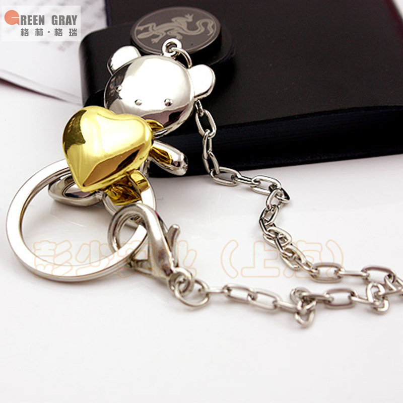 批发采购钥匙配饰-金属钥匙扣 水晶鞋钥匙扣 高