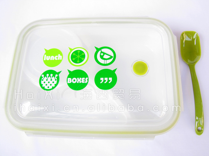 午餐打包保鲜2格加汤格可微波炉加热快餐 特色环保分格塑料饭盒