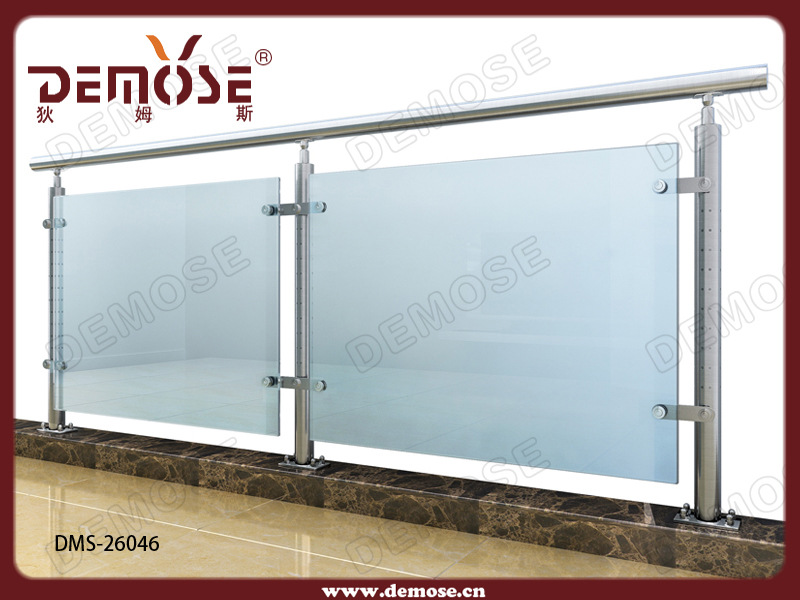 【花点装饰椭圆管立柱 中庭栏杆花点立柱 砂光