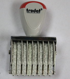 卓达(Trodat)橡胶带可调数字号码印章系列 金属
