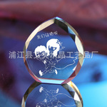 个性水晶雕刻图案 创意水晶纪念品定做