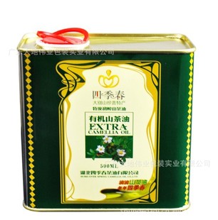 定做湖南山茶油礼品铁桶，送礼山茶油包装铁桶，山茶油铁罐包装厂
