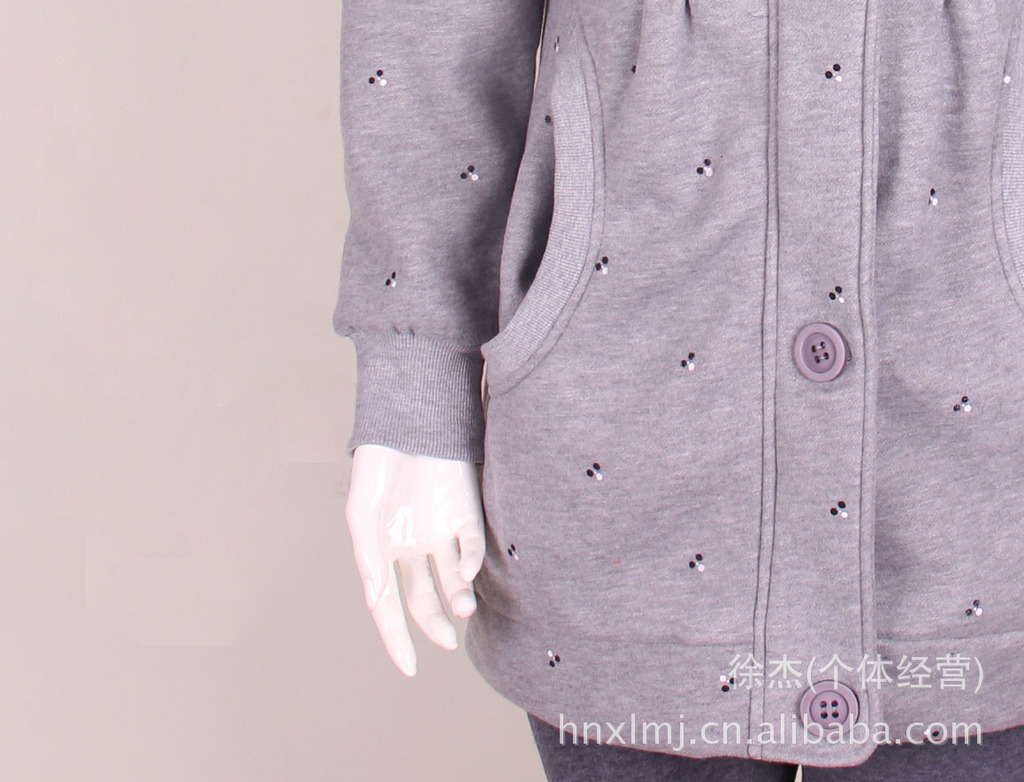 【爆款批发秋冬款<em>外套女式</em>加<em>绒加厚</em>带内胆<em>开衫</em>