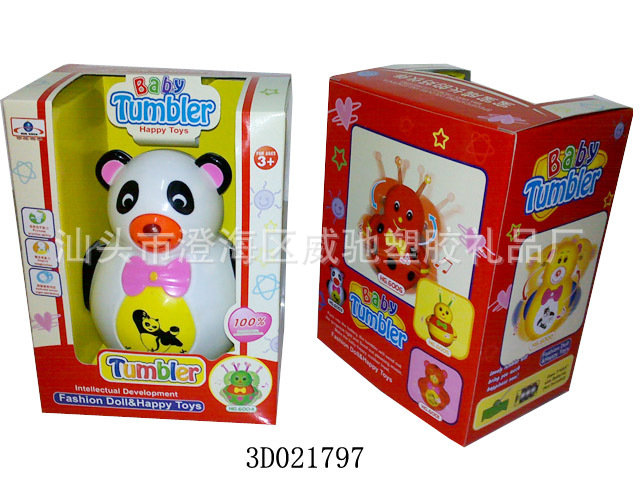 音乐灯光熊猫不倒翁