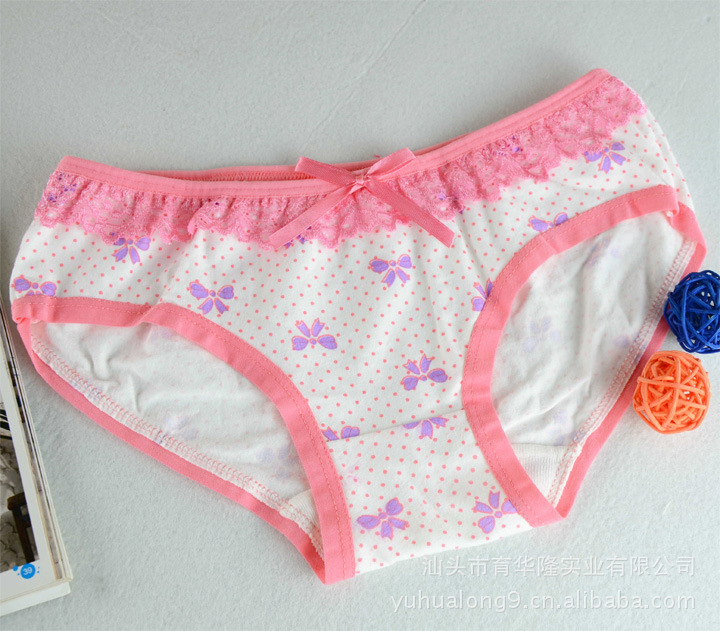 内裤-<em>少女</em>款底裤 可爱印花<em>少女内衣裤</em> 纯棉内裤
