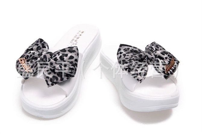【<em>温州</em>时尚正品<em>阳光姐妹</em>女鞋豹纹蝴蝶结厚底时
