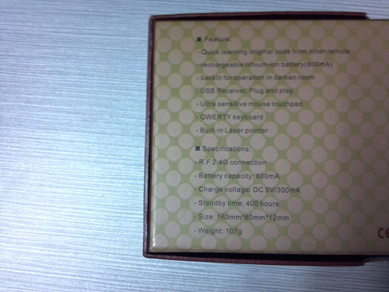 ipazzport 艾拍宝 迷你无线键盘 学习型摇控器 2