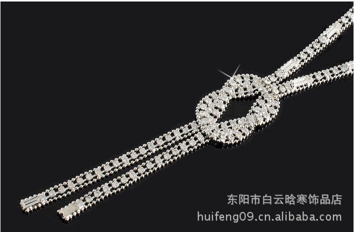 水晶高档长款<em>毛衣</em>链 项链<em>挂件</em>配饰 韩国<em>饰品</em>批