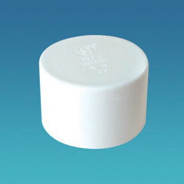 上海新光华110pvc给水管帽 110pvc给水堵头 图