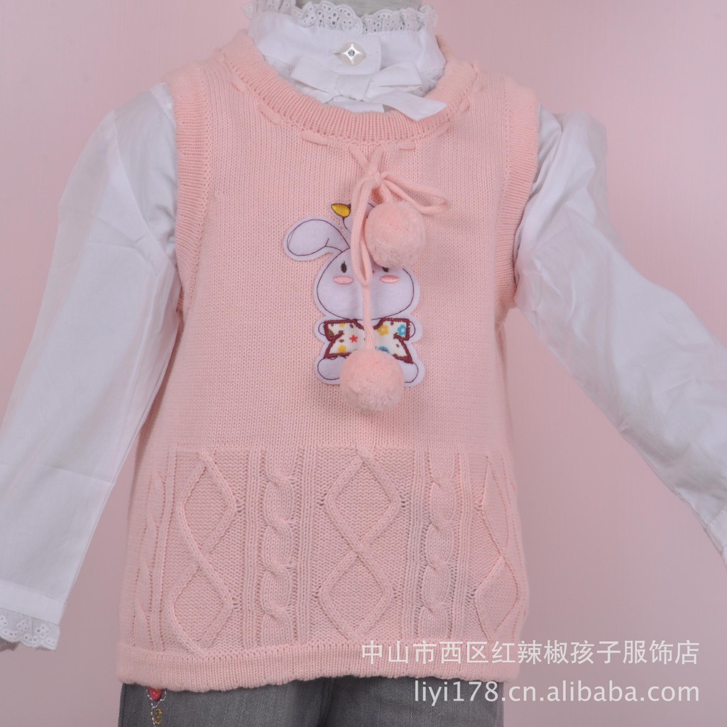 2012秋季爆款<em>女童</em>针织毛线<em>背心毛衣图片</em>,201