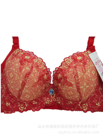 小额批发 樱乔伊秋冬新款<em>文胸</em> 宝石刺绣<em>胸罩中</em>
